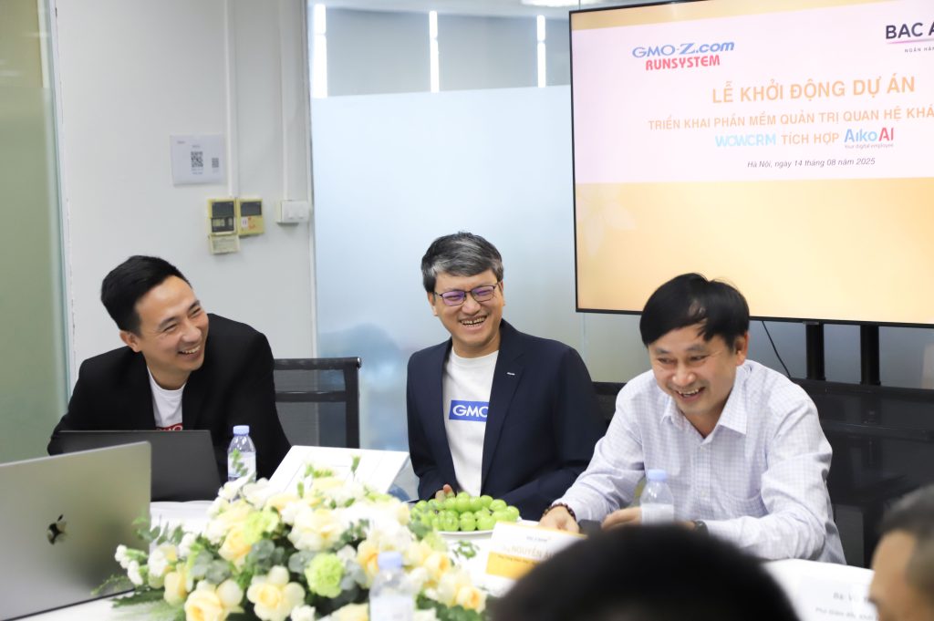 GMO-Z.com RUNSYSTEM tiên phong triển khai WOWCRM tích hợp trợ lý AI AikoAI cho BAC A BANK